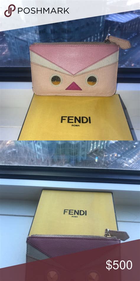 fendi monster coin purse|fendi coin pouch.